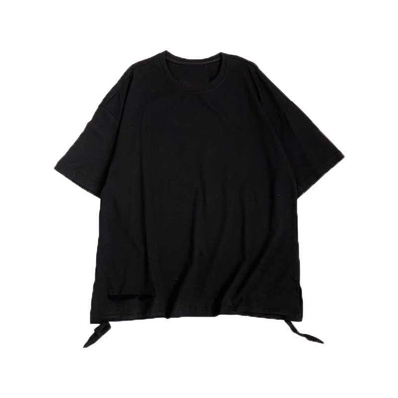Round collar Solid color short sleeve - Sophinity