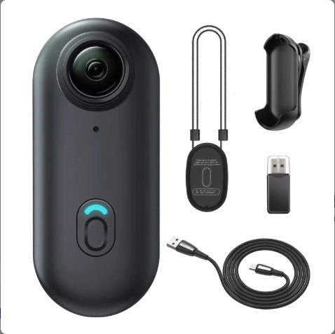 4K UHD & 1080P FHD Mini Body Camera 128GB POV Wearable Camcorder for Vlogging Security Sports | Portable Small Cam with Accessories, Black