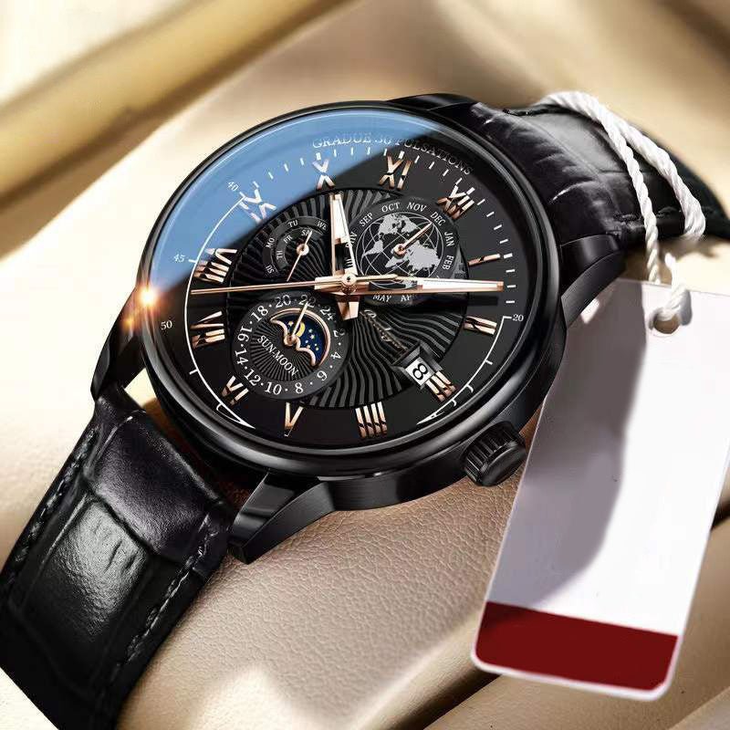 Fashion Personality Business Belt Watch Men - Sophinity