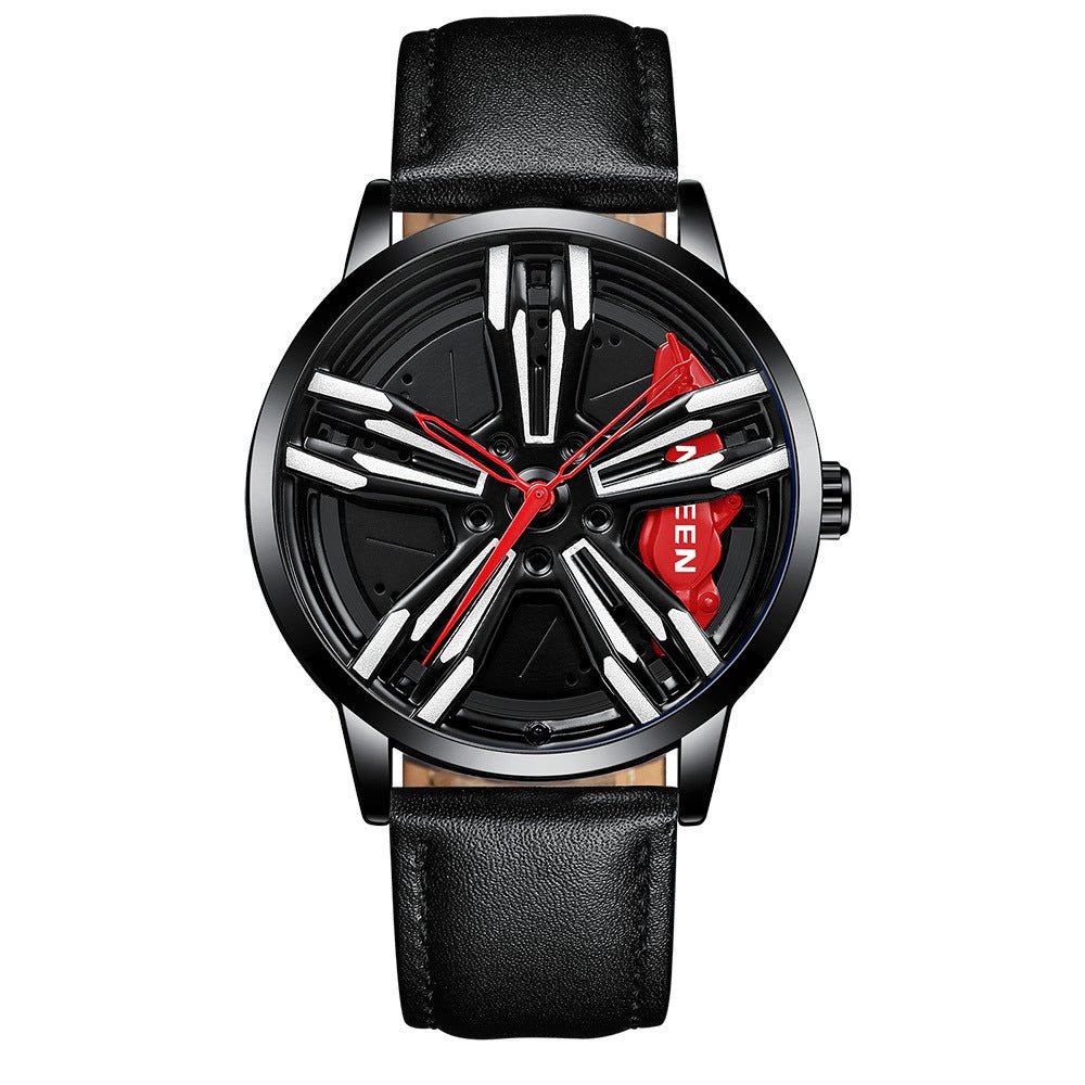 Locomotive Watch Men's Wheel Three - dimensional Hollow Car - Sophinity