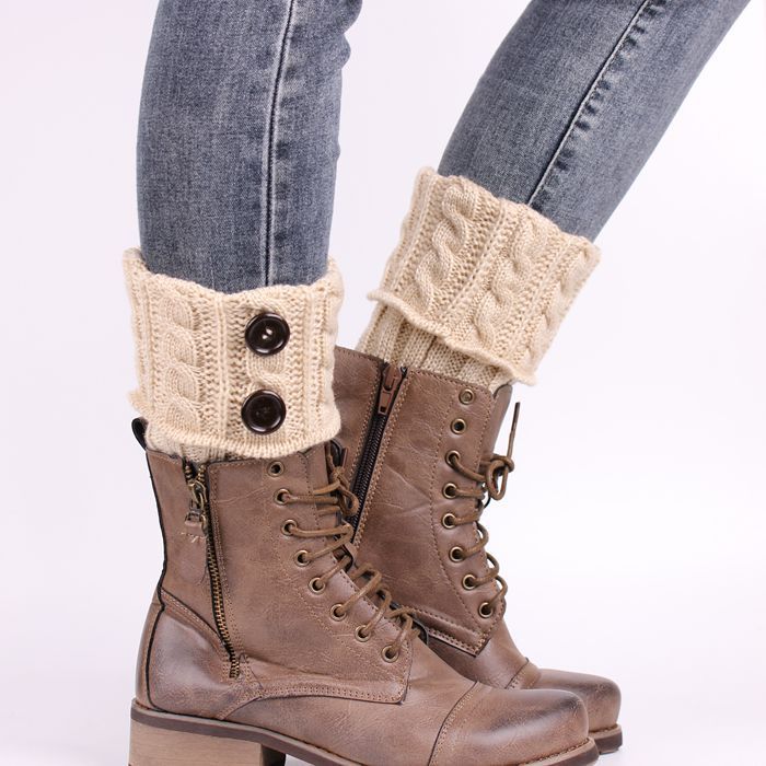Button twist knit socks - Sophinity