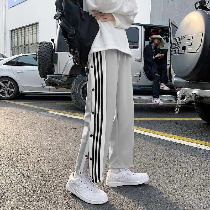 Button - up Men's Trendy Basketball Sports Pants - Sophinity