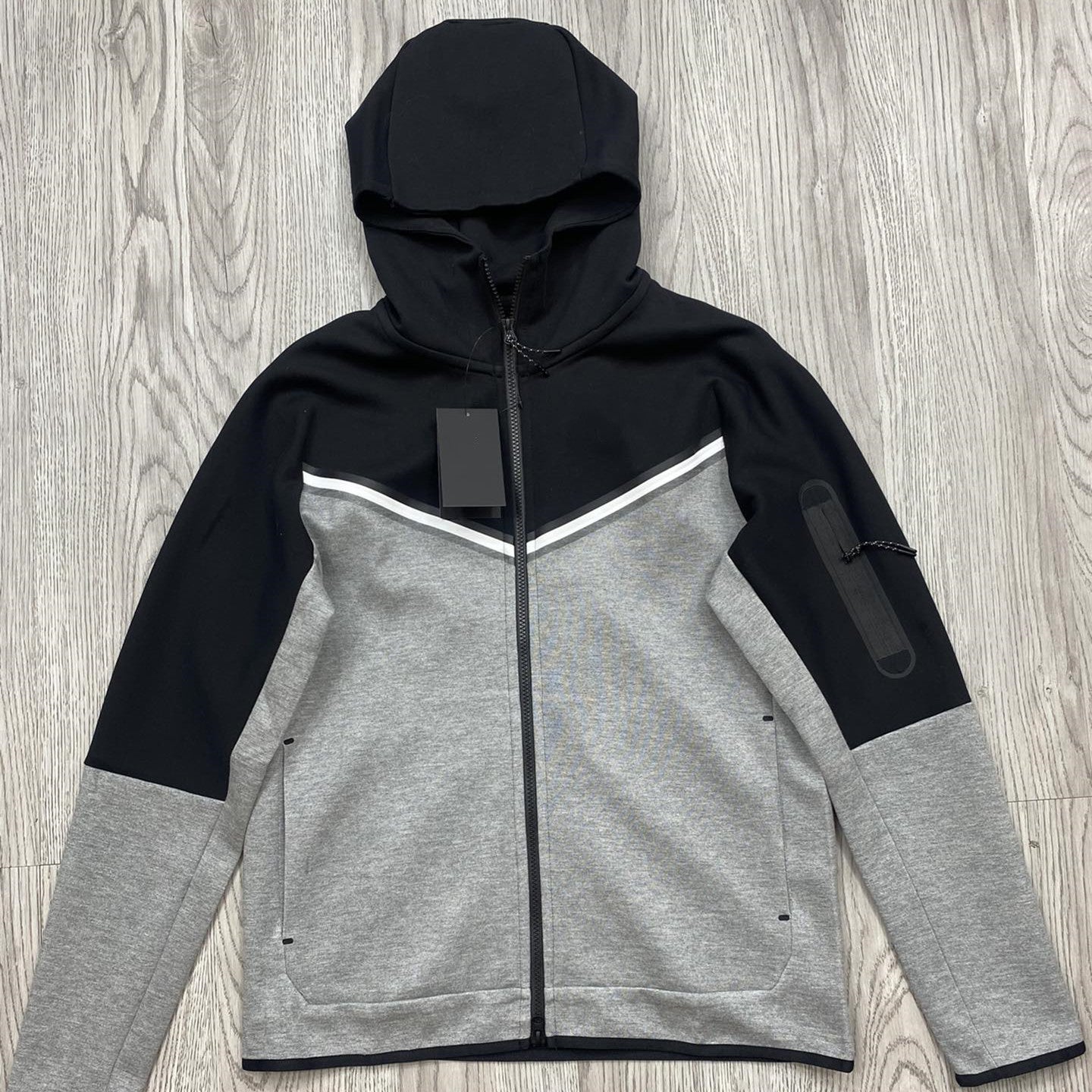 Cotton Knit Hooded Zip Shirt Athleisure - Sophinity