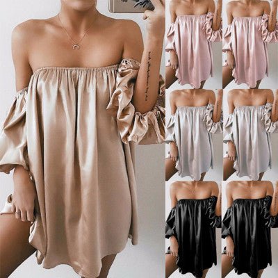Strapless shoulder dress - Sophinity