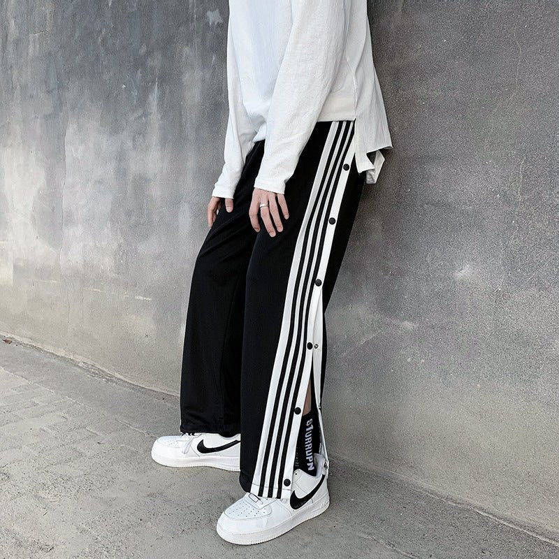 Button - up Men's Trendy Basketball Sports Pants - Sophinity