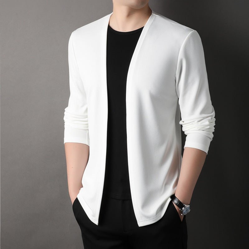 Spring Men's Cardigan Korean Style Middle - aged - Sophinity