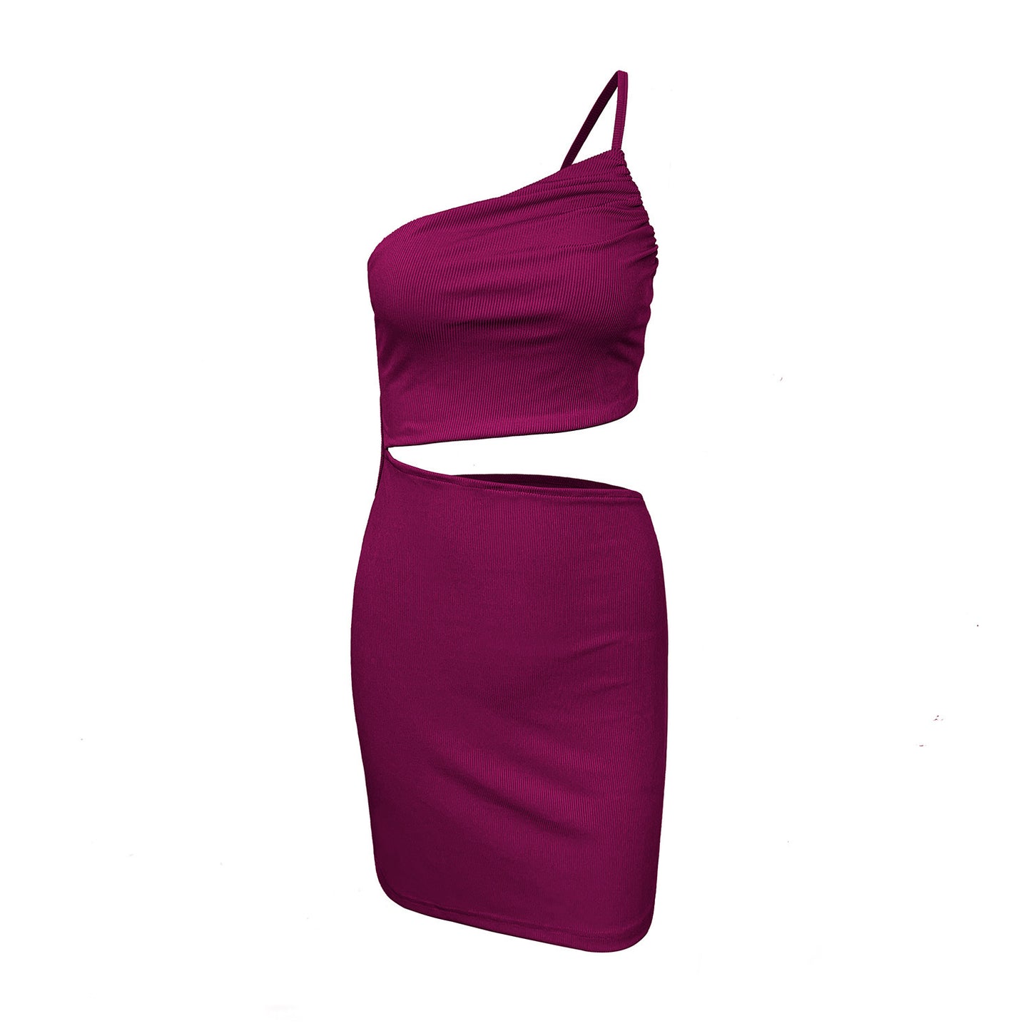 Women's Niche One - shoulder Drawstring Dress With A Sense Of Design - Sophinity