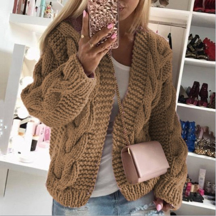 Twist hat cardigan sweater - Sophinity