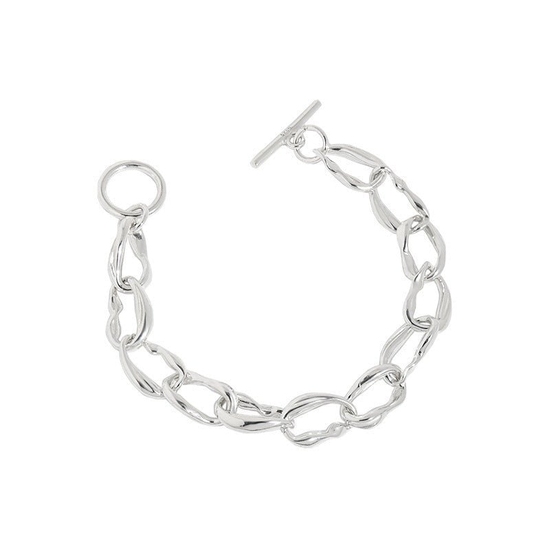 Minimalist All - match Cold OT Buckle Chain Bracelet For Women - Sophinity