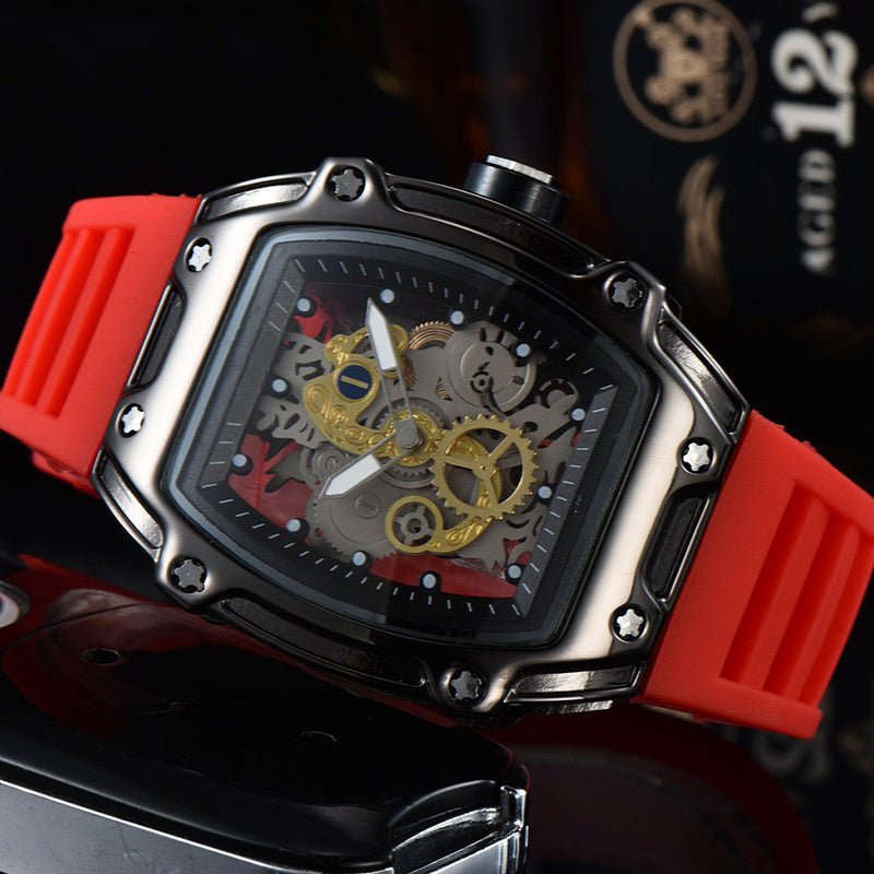 Two Hands Turn Dial Personalized Skeleton Transparent Quartz Watch - Sophinity
