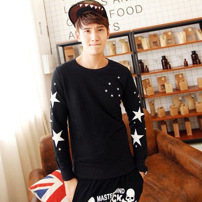 Autumn And Winter Couple Women's Long - sleeved Korean Style T-shirt Sweater Women's Top - Sophinity