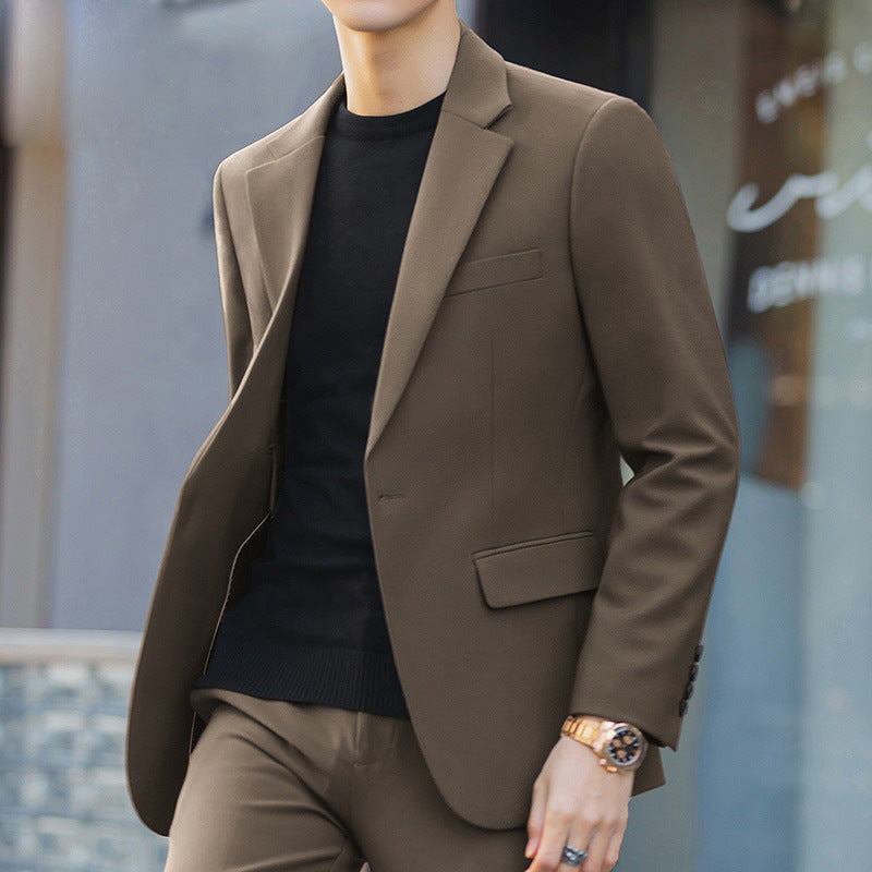 Business Casual Korean-style Slim-fit Trendy High-end Suit Men's Jacket - Sophinity