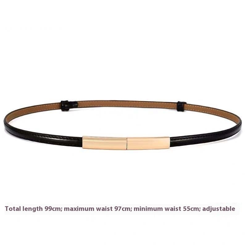 Women's Belt Fashion A Pair Of Buckles Fine Ladies - Sophinity
