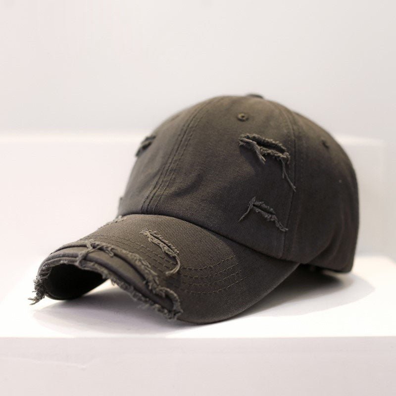 Men's Old Hip Hop Ripped Baseball Hat - Sophinity