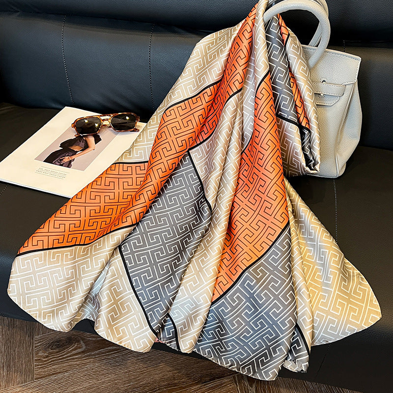 Elegant Emulation Silk Scarf Women's Spring And Summer Sun Protection Long - Sophinity