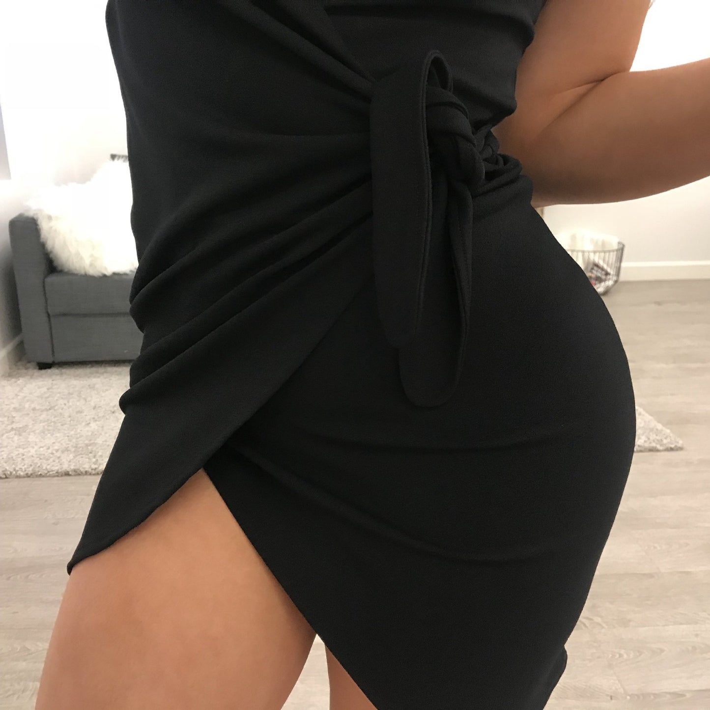 Sexy waist tie design suspender dress - Sophinity