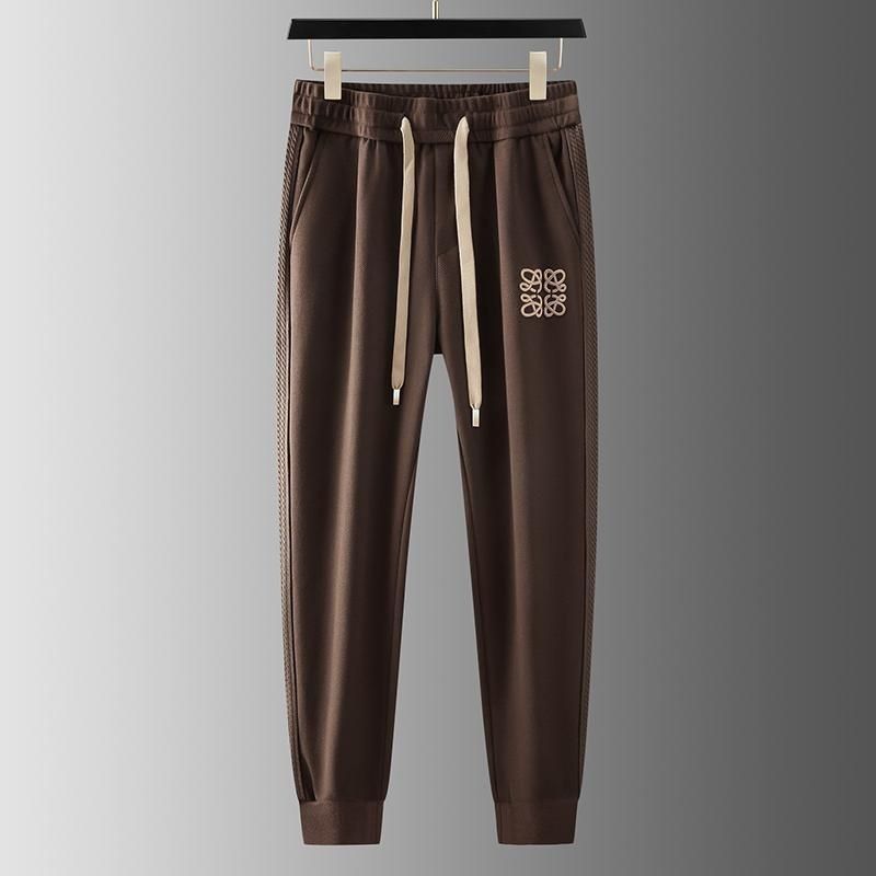 Autumn Light Luxury Ribbon Matching Embroidery Personality Sports Casual Harem Sweatpants - Sophinity