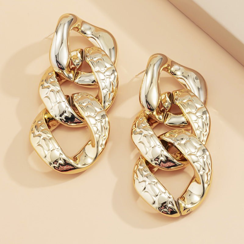 Geometric Chain Earrings For Women - Sophinity
