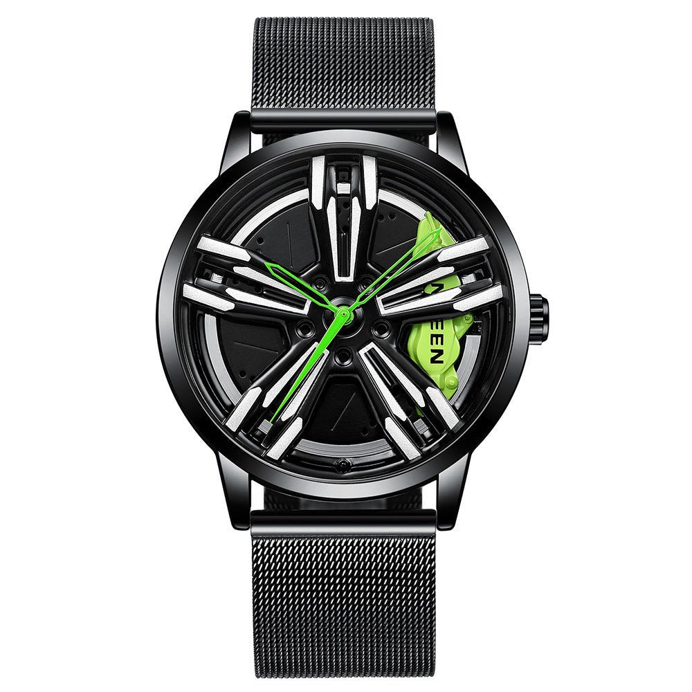 Locomotive Watch Men's Wheel Three - dimensional Hollow Car - Sophinity