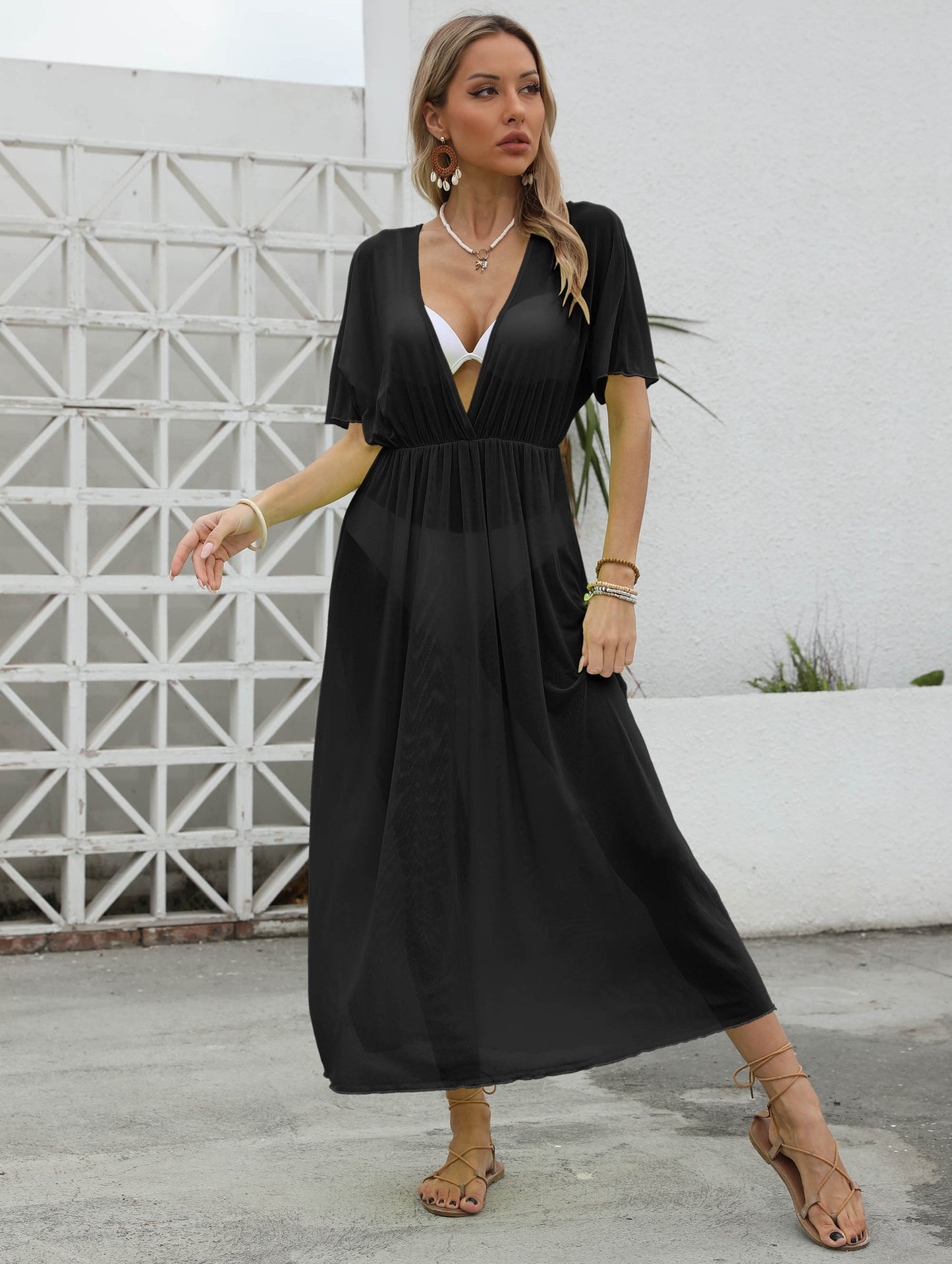 Women's Bikini Blouse Sheer Mesh - Sophinity