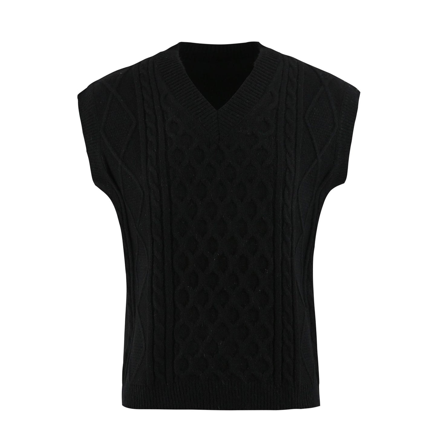 Women's V-neck Twisted Solid Color Top Sweater - Sophinity