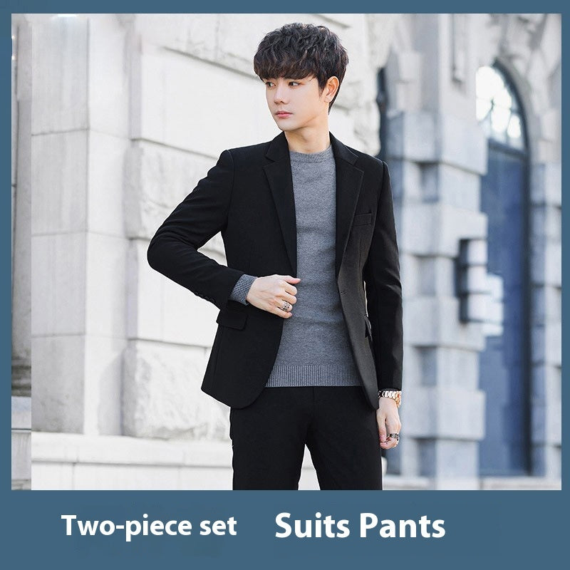 Business Casual Korean-style Slim-fit Trendy High-end Suit Men's Jacket - Sophinity
