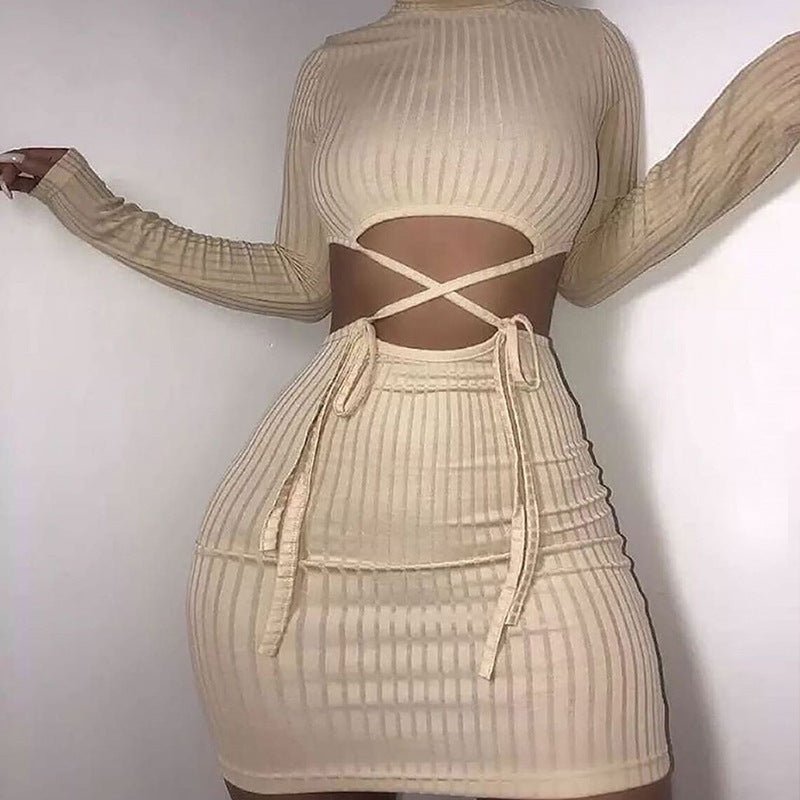 Hollow bag hip dress women - Sophinity