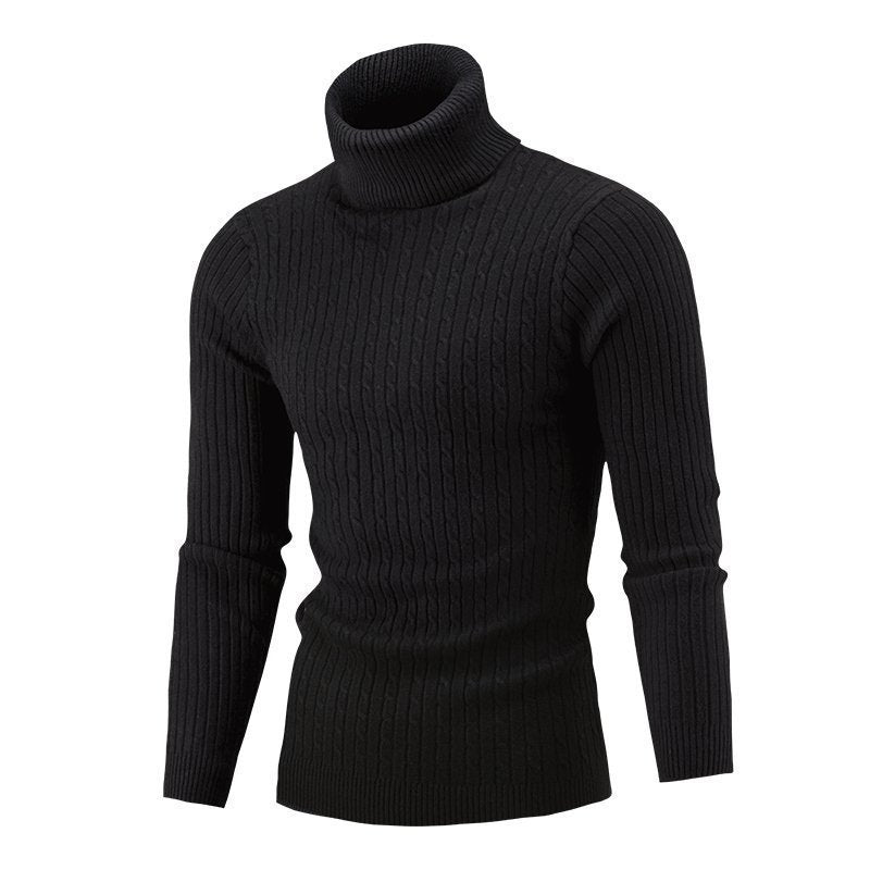 Men's Turtleneck Long Sleeve Sweater Casual Sweater Top - Sophinity