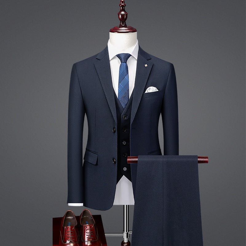 Handsome Slim Fit British Style Business Casual Suit Formal Attire - Sophinity