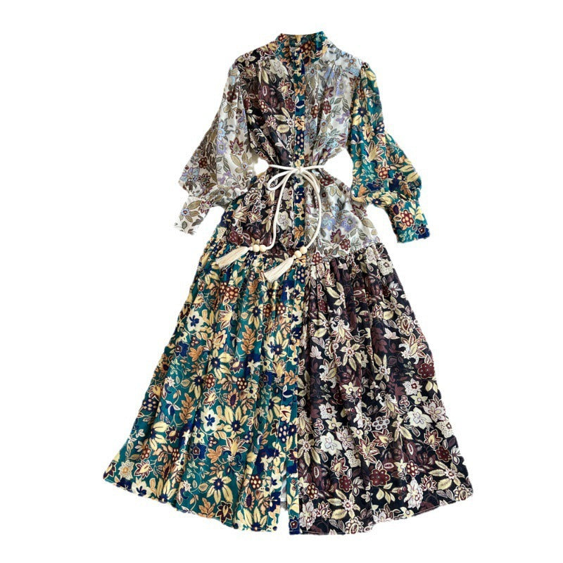 A-line Printed Formal Dress For Women - Sophinity
