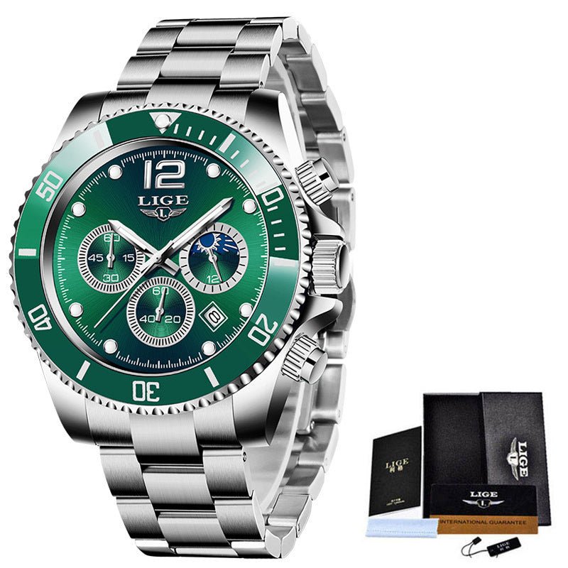 Quartz Watch Men's Sports Waterproof Watch Multi - function Chronograph - Sophinity