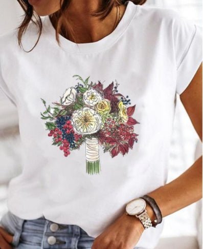 Women's Love Beauty Hip Hop Short Sleeve T Shirt - Sophinity