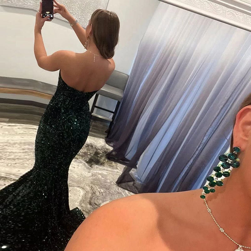 Sequin Evening Dresses For Women Formal Sexy Long Prom Party Gowns - Sophinity