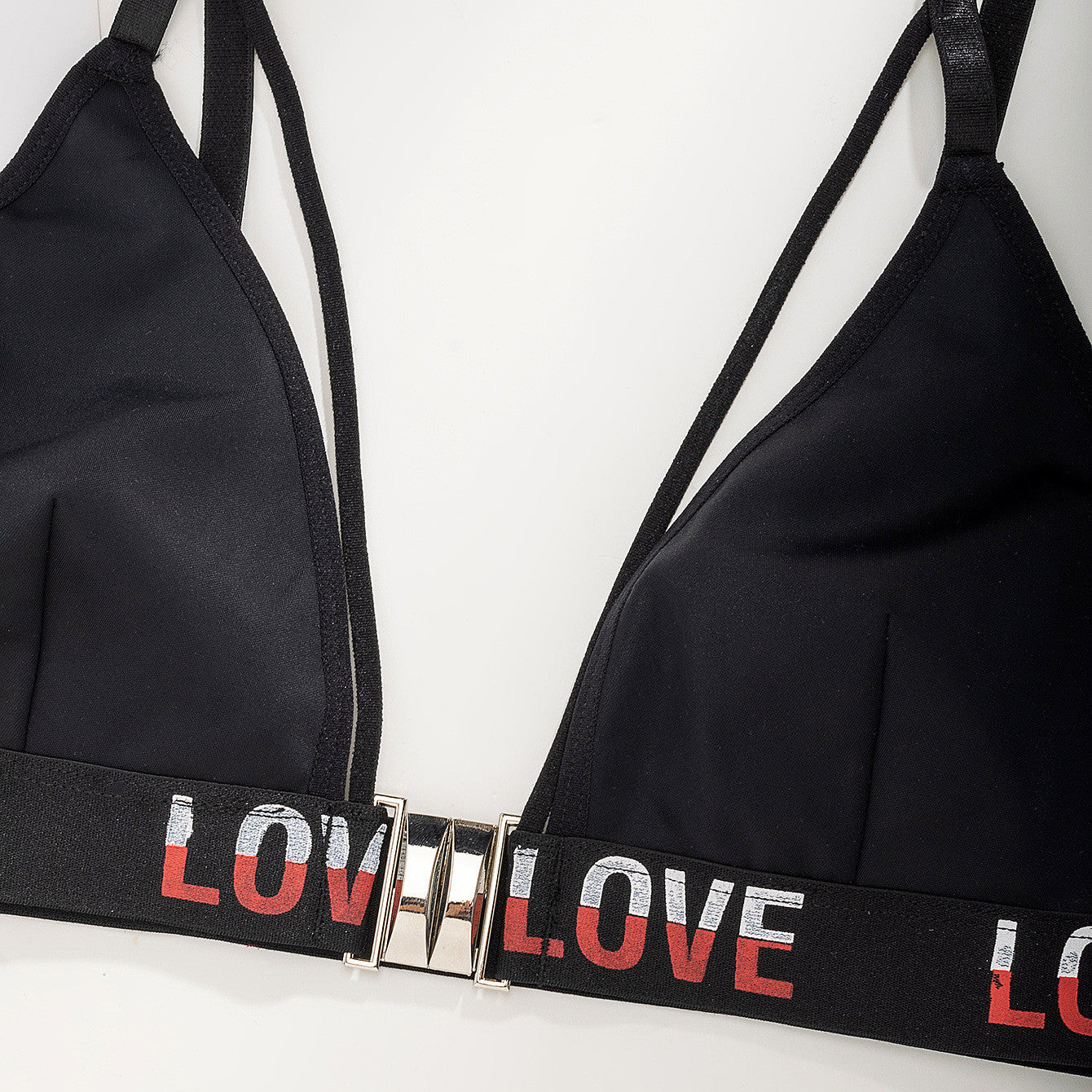 Seamless Front Buckle Spaghetti Strap Beauty Back Underwear Bra Female Push Up Small Size Big - Sophinity