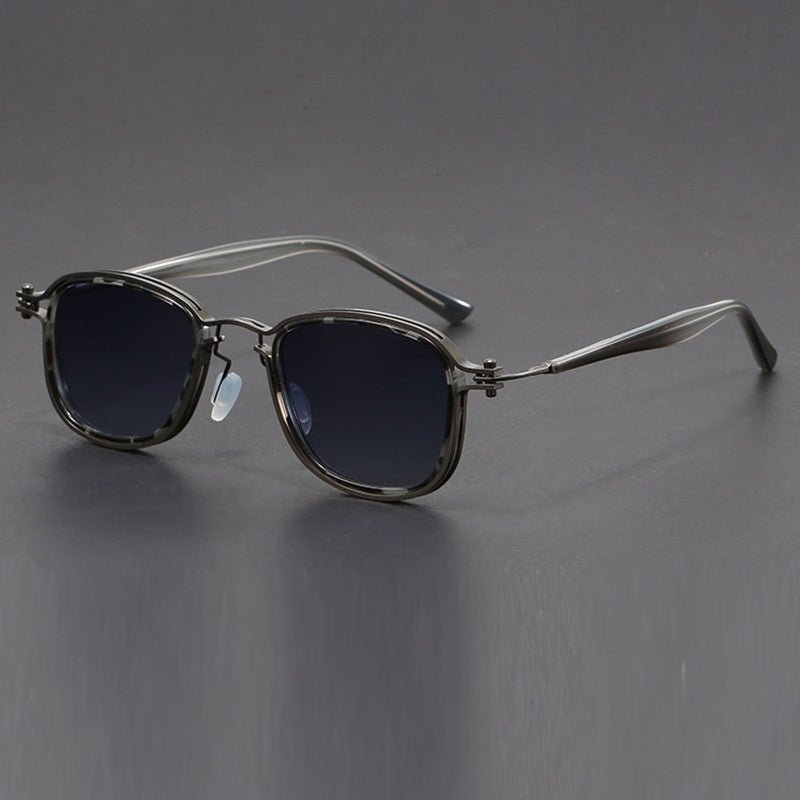 Retro Square Frame Metal Sunglasses - Sophinity