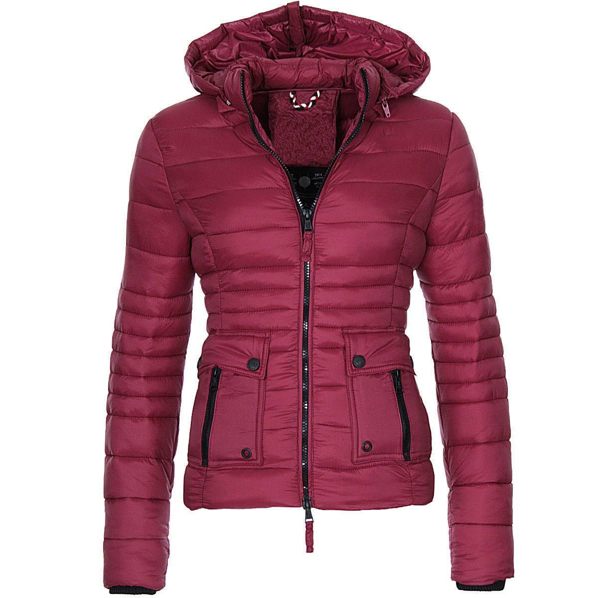 Jackets for Women Winter Red Coat Motorcycle - Sophinity