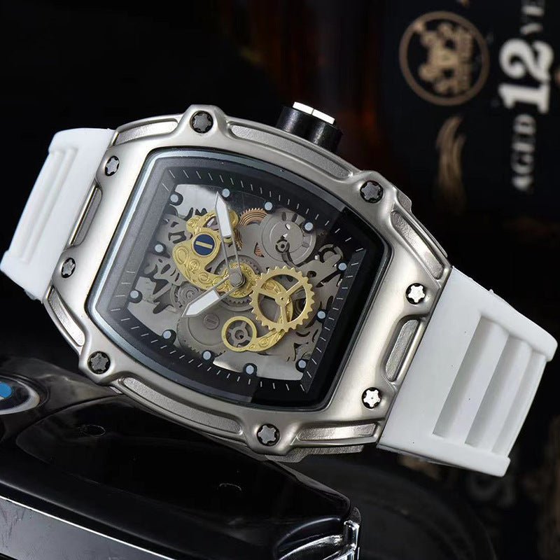 Two Hands Turn Dial Personalized Skeleton Transparent Quartz Watch - Sophinity
