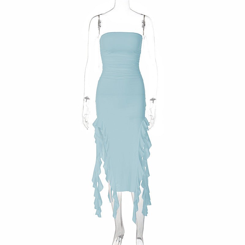 Fashion Trend Women's One Shoulder Tube Top Dress - Sophinity