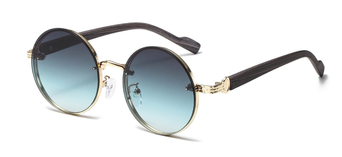 American Classic Metal Round Frame Sunglasses Personality Trend High Sense - Sophinity