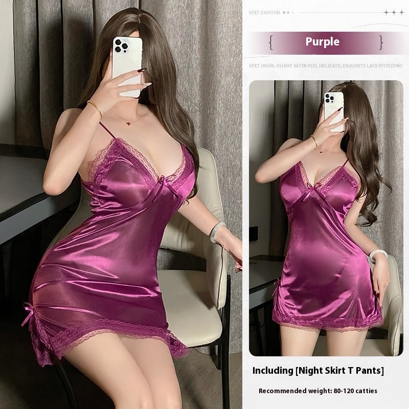 Sexy Lingerie Pure Desire Style Slip Nightdress - Sophinity