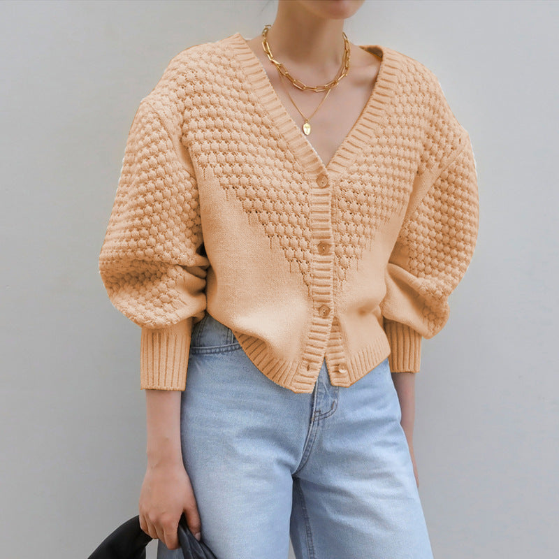 All-match twist knit jacket - Sophinity