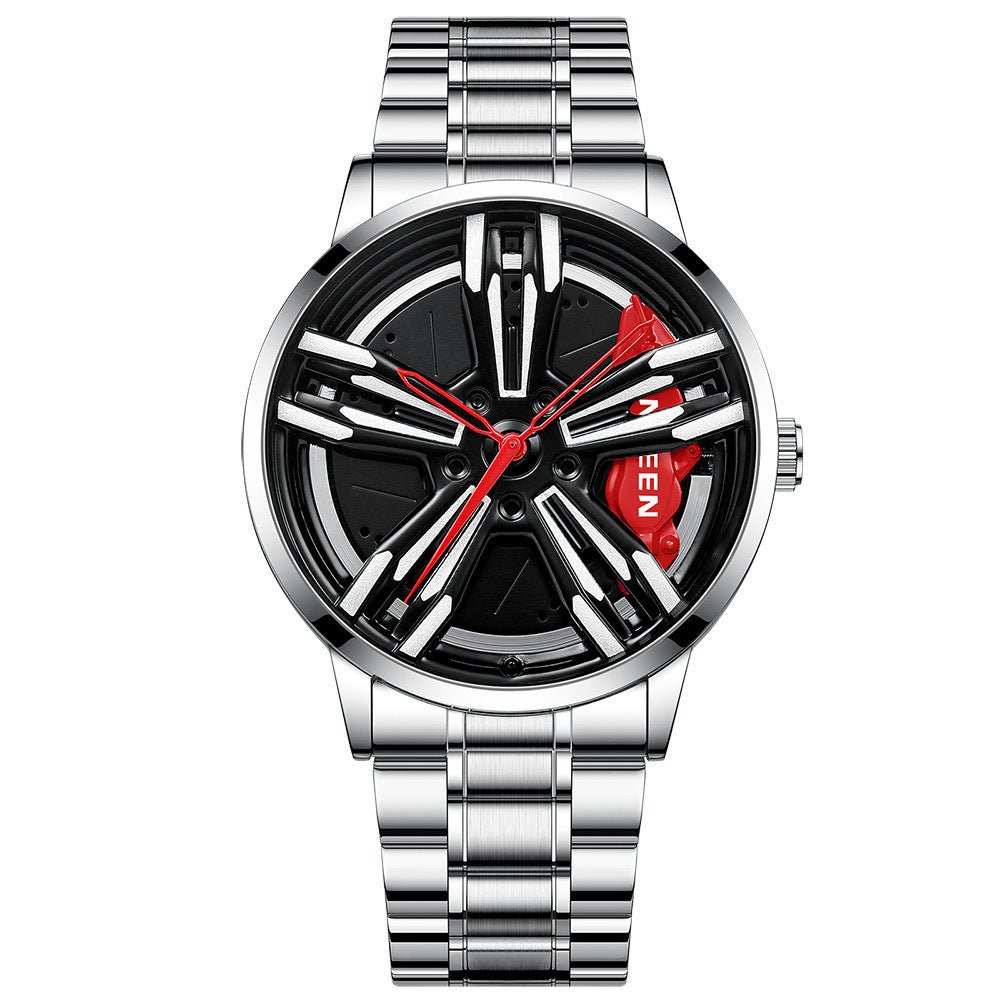 Locomotive Watch Men's Wheel Three - dimensional Hollow Car - Sophinity