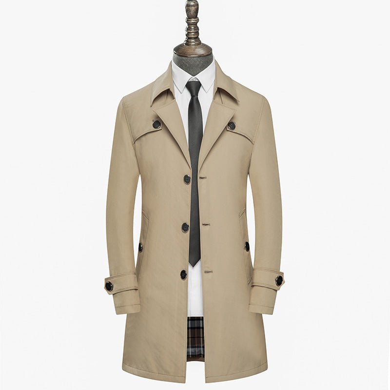 Slim handsome coat trench coat - Sophinity