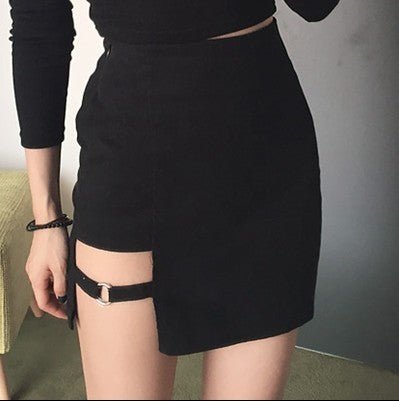Irregular Sexy Skirt With Thin Hip Skirt - Sophinity