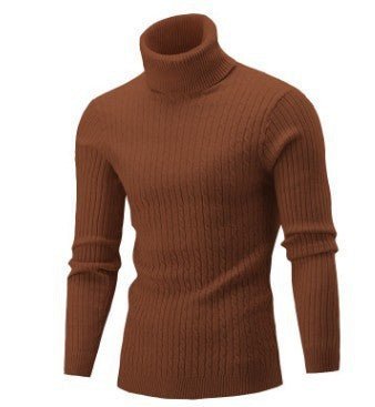 Men's Turtleneck Long Sleeve Sweater Casual Sweater Top - Sophinity