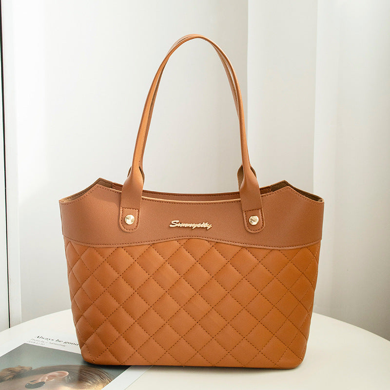 Rhombus Handbag Women Shopping Shoulder Crossbody Bags - Sophinity