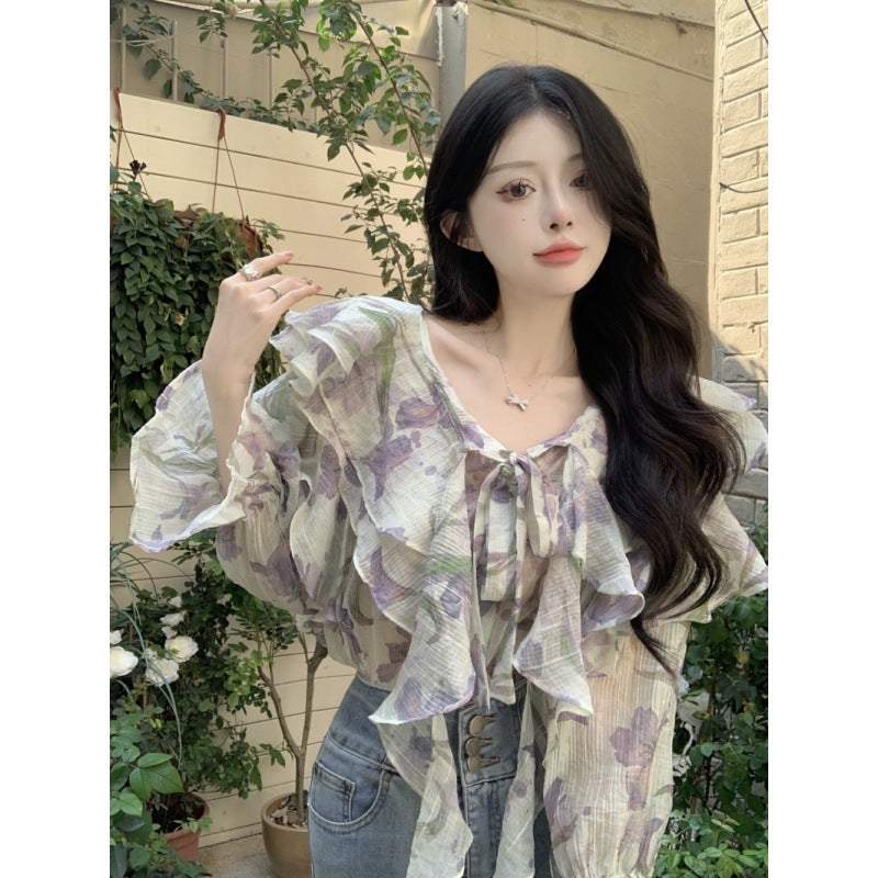 Fairy Spring Loose Temperament Chic Shirt - Sophinity
