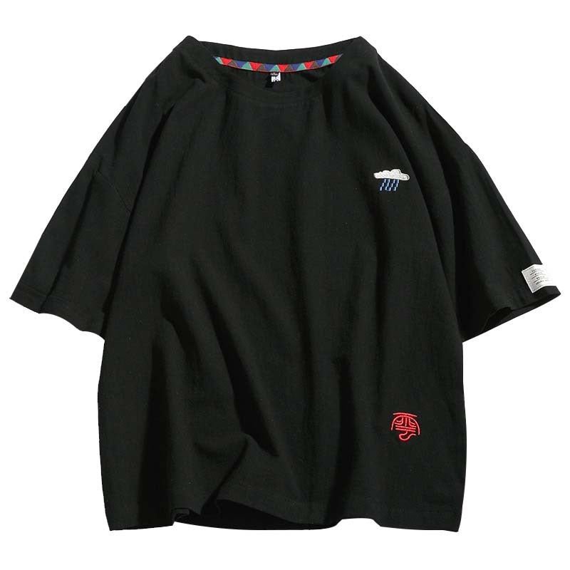 Loose short sleeve cotton T-shirt - Sophinity