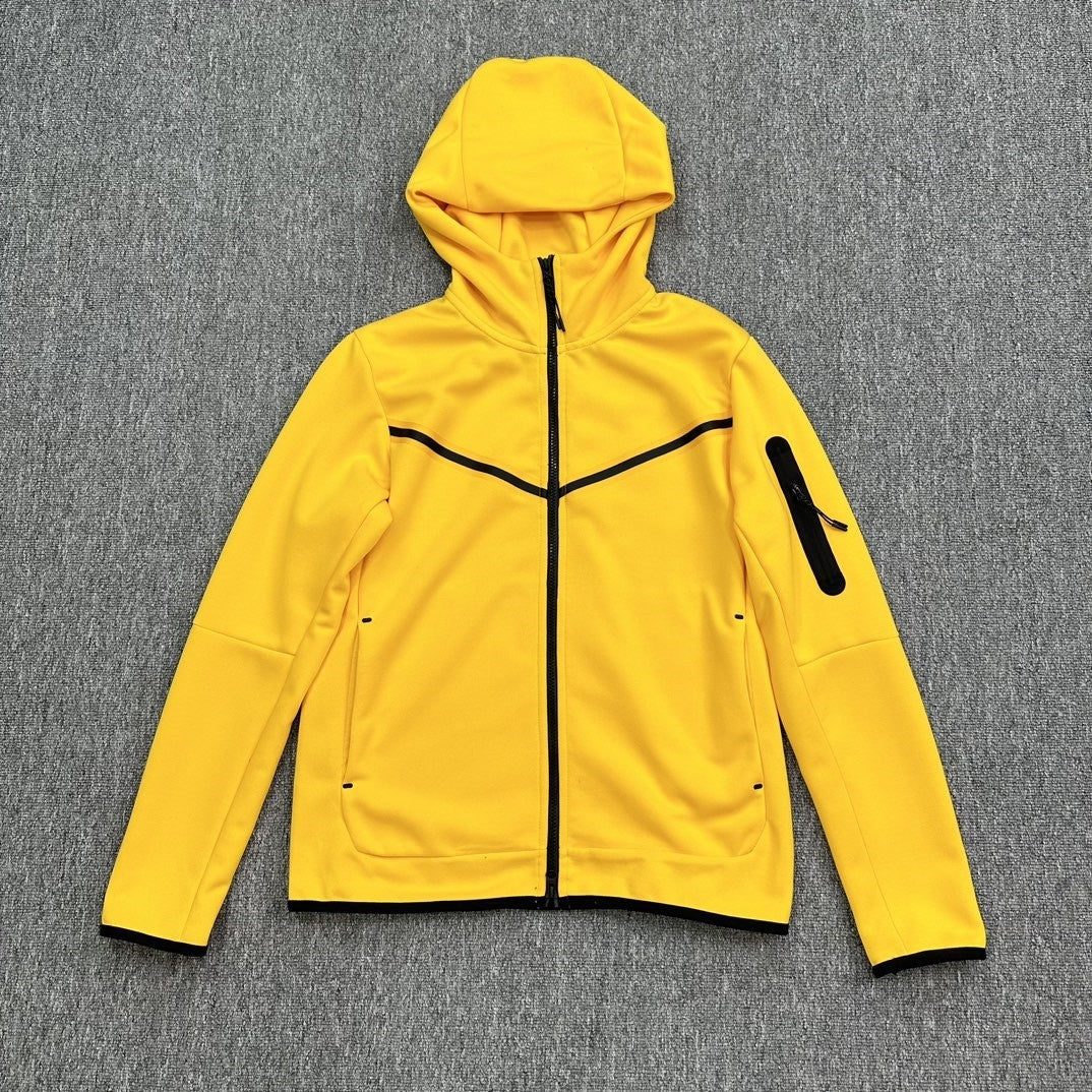 Cotton Knit Hooded Zip Shirt Athleisure - Sophinity