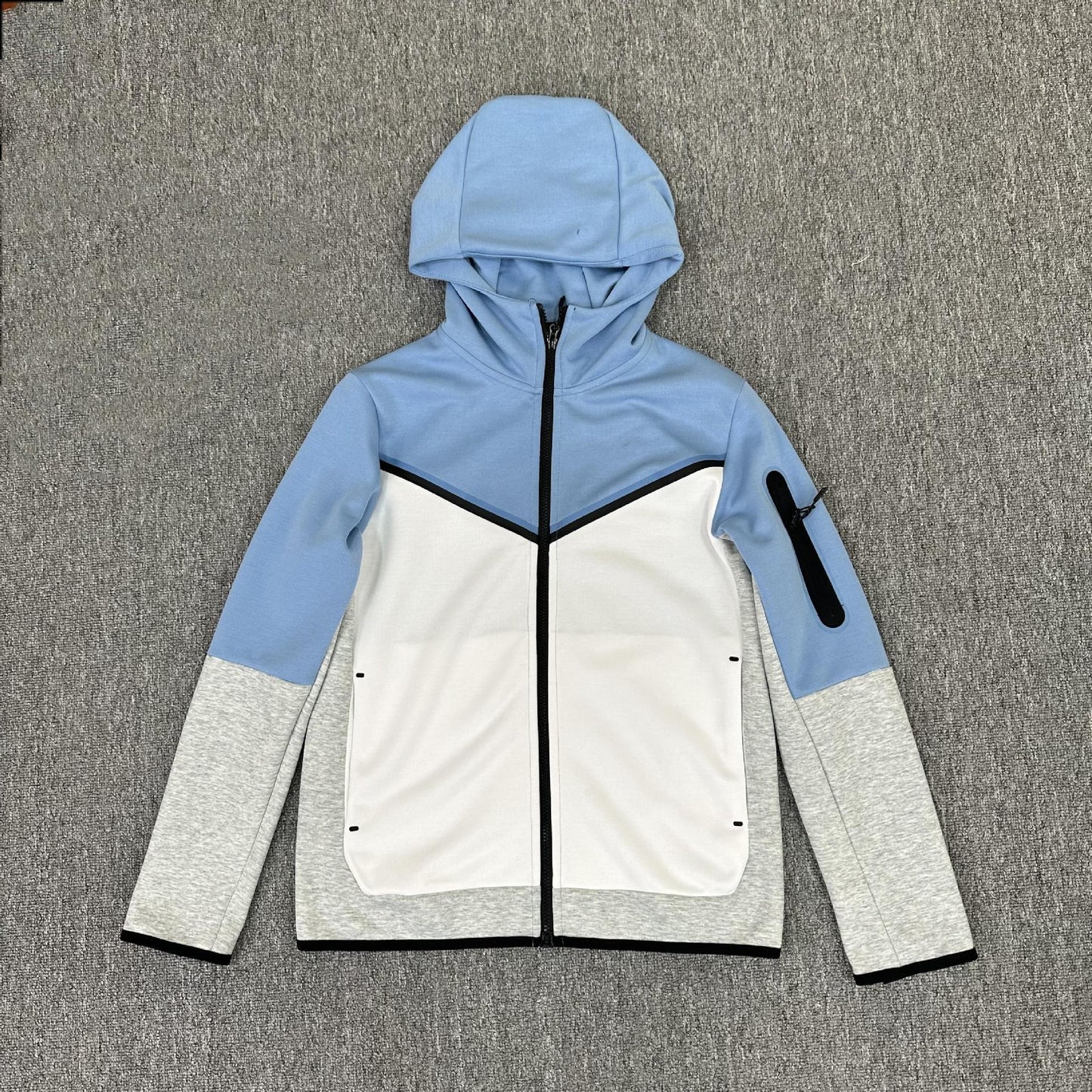 Cotton Knit Hooded Zip Shirt Athleisure - Sophinity
